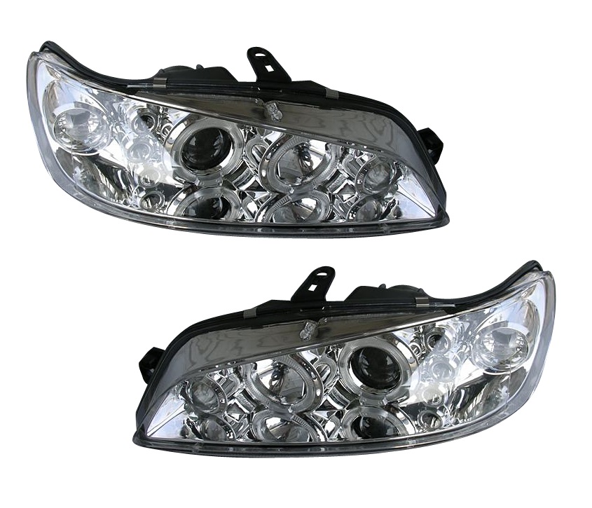 Koplampen Peugeot 306 97-01 Angel Eyes Chroom