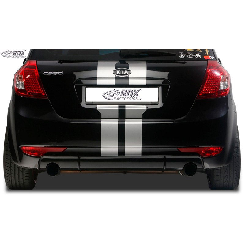 Achterskirt 'Diffusor'  Kia Cee'd ED HB 2007-2012 (ABS zwart glanzend)