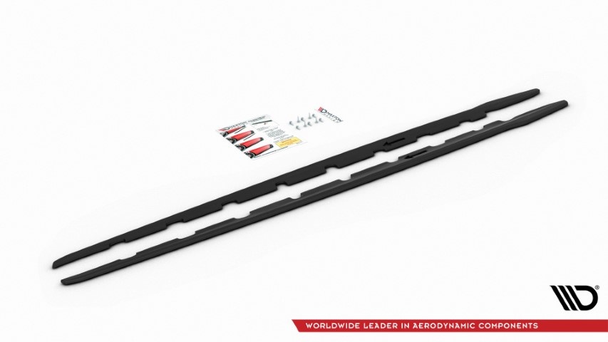 Zijskirts passend voor BMW 1 Serie F40 M-Pack/ M135i Glans Zwart V2