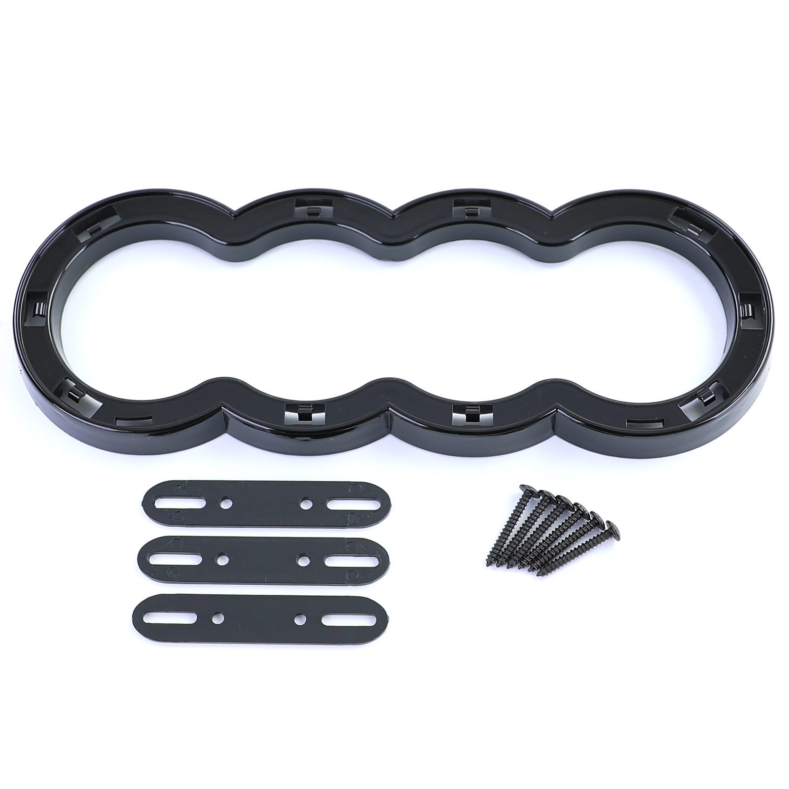 Grill passend voor Audi A6 C5 4B 01-04 RS6 look Glans Zwart