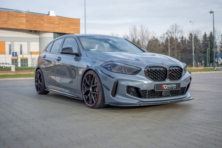 Voorspoiler passend voor BMW 1 Serie F40 M-Pack/ M135i Glans Zwart V1