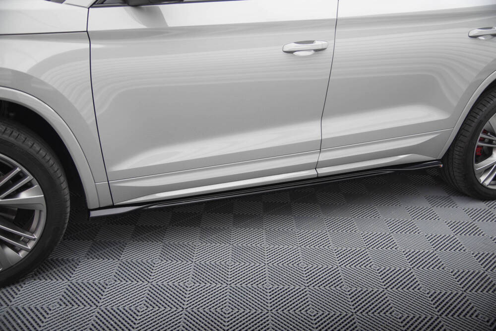 Zijskirts passend voor Skoda Kodiaq RS FL Maxton Glans Zwart