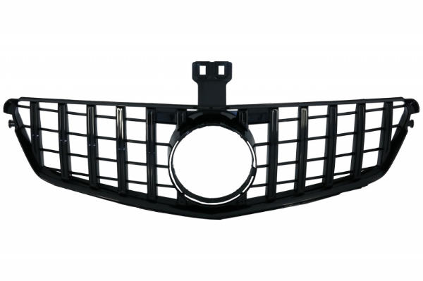 Grill passend voor Mercedes C-klasse W204 S204 GT Look Panamericanan Glans Zwart