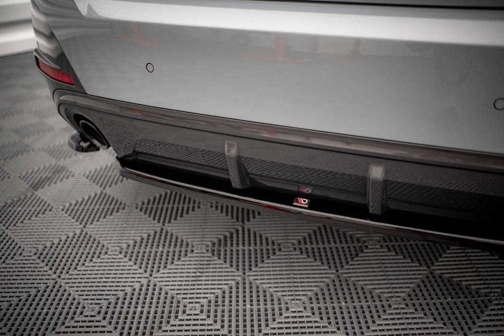 Diffuser passend voor BMW 4 Serie Gran Coupe M Pakket G26 Maxton Glans Zwart