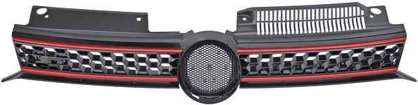 Grill VW Golf VI GTI 08->> Rode bies