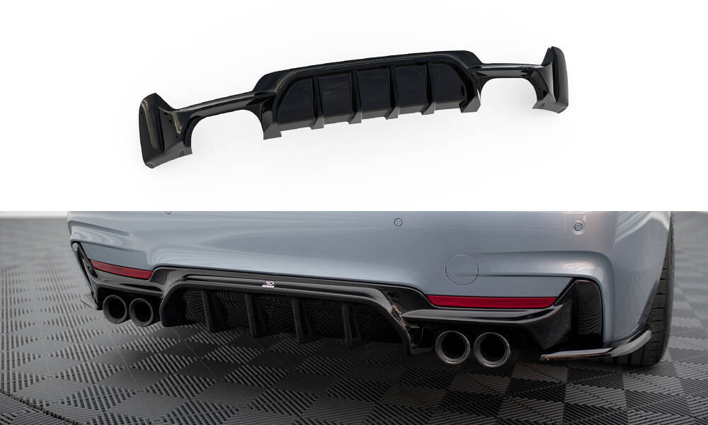 Achter Diffuser passend voor Audi A3 S-line Sportback 8v Facelift