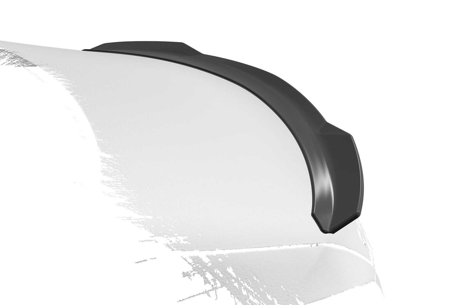 Spoiler passend voor Mercedes Benz C-Klasse W205 CSR glans Zwart