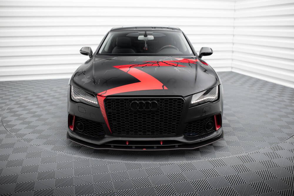 Voorspoiler passend voor Audi A7 C7 met RS7 Look Bumper Maxton Street Pro
