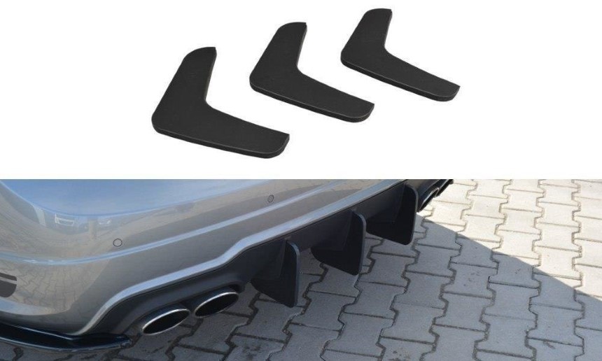 Diffuser passend voor Mercedes C-klasse W204 AMG-Line Maxton Design