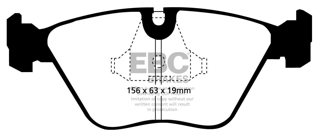 EBC Brakes BMW 750 5.0 (E32) 87-91 Remblokken voorzijde