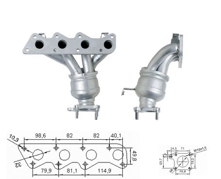 Seat AROSA 1.4i 1390 cc 44 Kw / 60 cv ANW / AUD Magnaflow CAT Bo