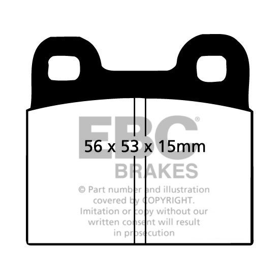 EBC Brakes ALFA ROMEO Alfa 90 2.5 84-87 Remblokken achterzijde g