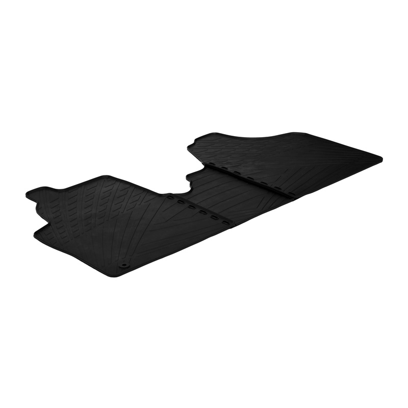 Rubbermatten  Citroen Jumpy / Peugeot Expert / Fiat Scudo 2007-2016 (Cargo) (TK profiel 3-delig + montageclips)
