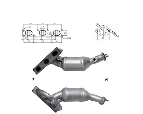 BMW 323i 2.5i 24V 2494 cc 125 Kw / 170 cv M52 E46 Magnaflow CAT