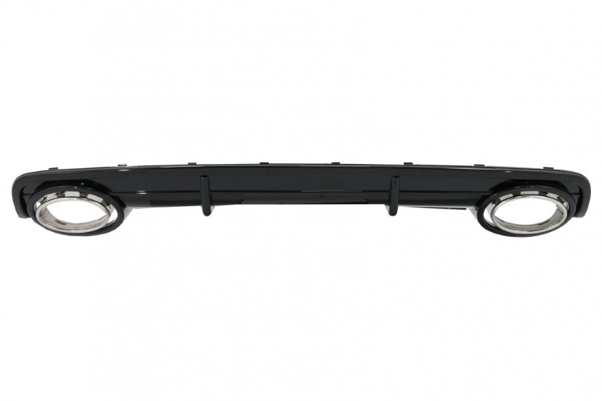Achterbumper Diffuser passend voor Audi A6 C6 4F RS6 Look met Sierstukken 04-08