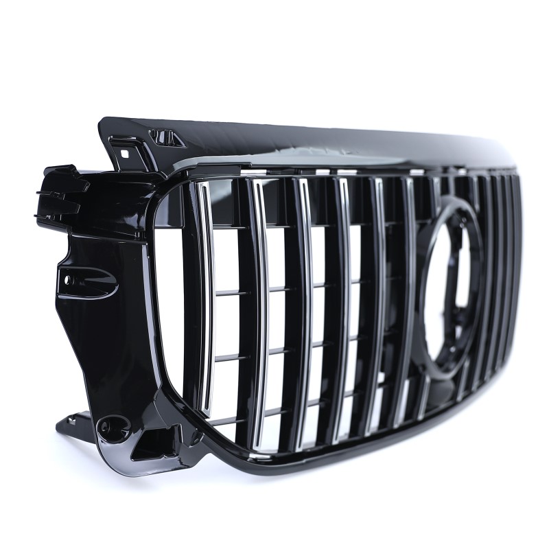 Grill passend voor Mercedes GLB X247 Zwart/Chroom GT Look