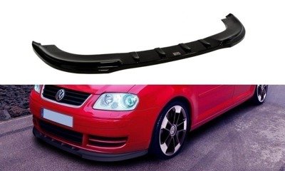 Voorspoiler passend voor VW Touran Glans Zwart