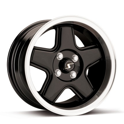 Velgen Schmidt Retro-ML Gloss zwart 9x16 5x100 ET25