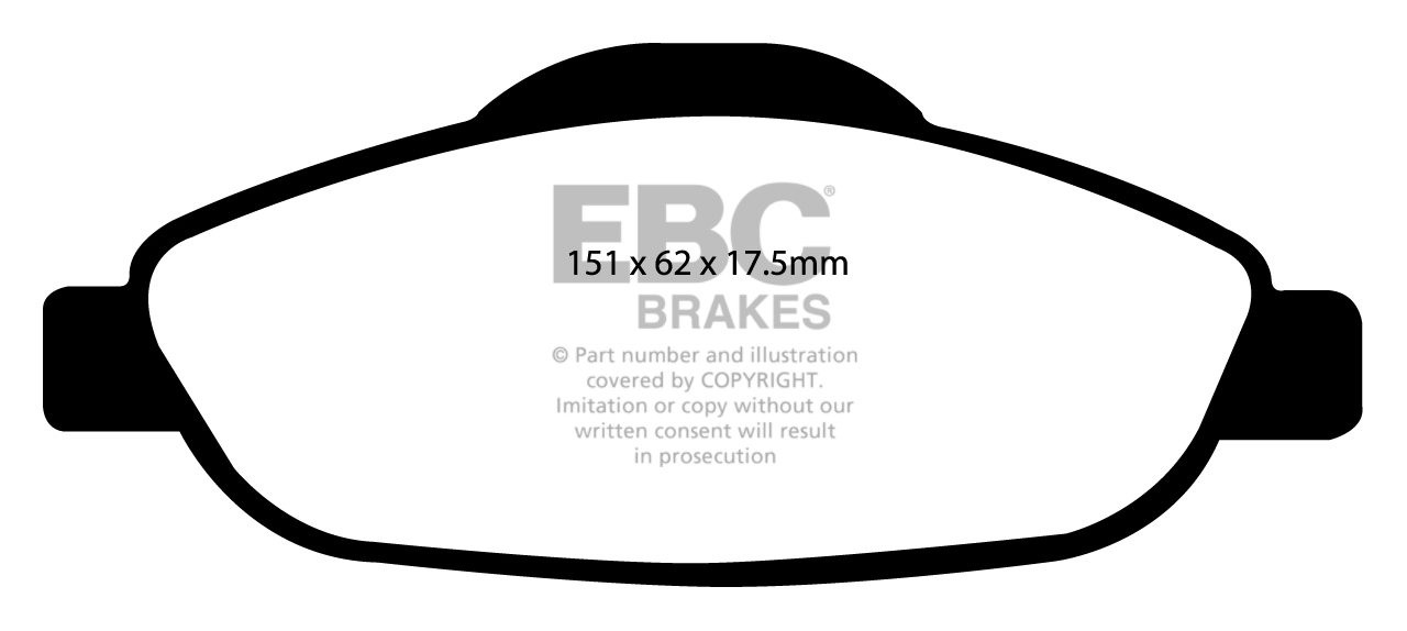 EBC Brakes PEUGEOT 308 SW 1.6 2007-.. Remblokken voorzijde