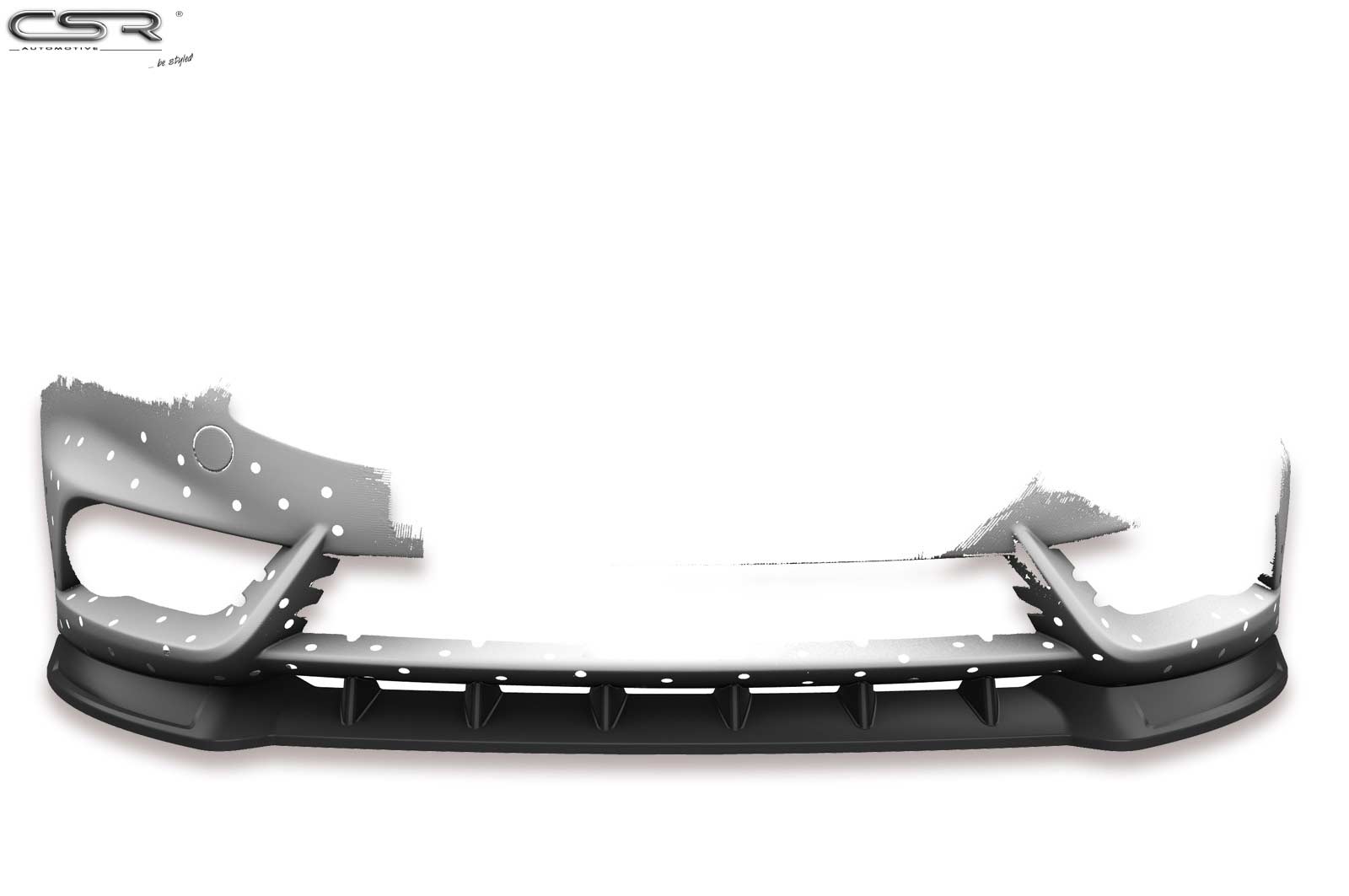 Voorspoiler Ford Fiesta MK7 ST  Glans Zwart