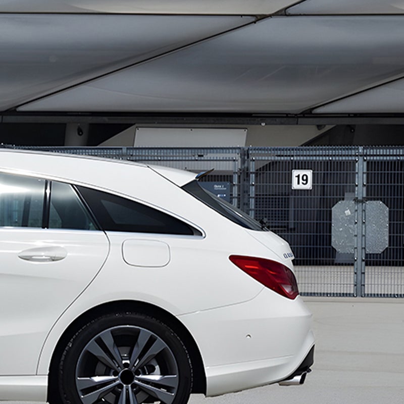Dakspoiler (Spoiler Cap)  Mercedes CLA X117 Shooting Brake 2015-2019 (ABS Glanzend zwart)