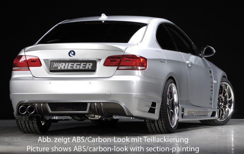 Achterbumper Diffuser Carbon BMW E92 alleen 335i niet duplex Coupe Rieger