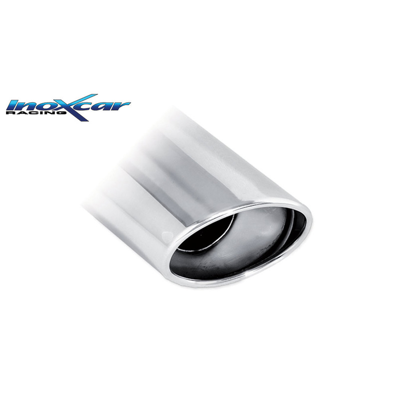 100% RVS Dubbele sportuitlaat  Mercedes A-Klasse W176 250 2.0T 211pk 4WD 2012-2015 1x120x80mm