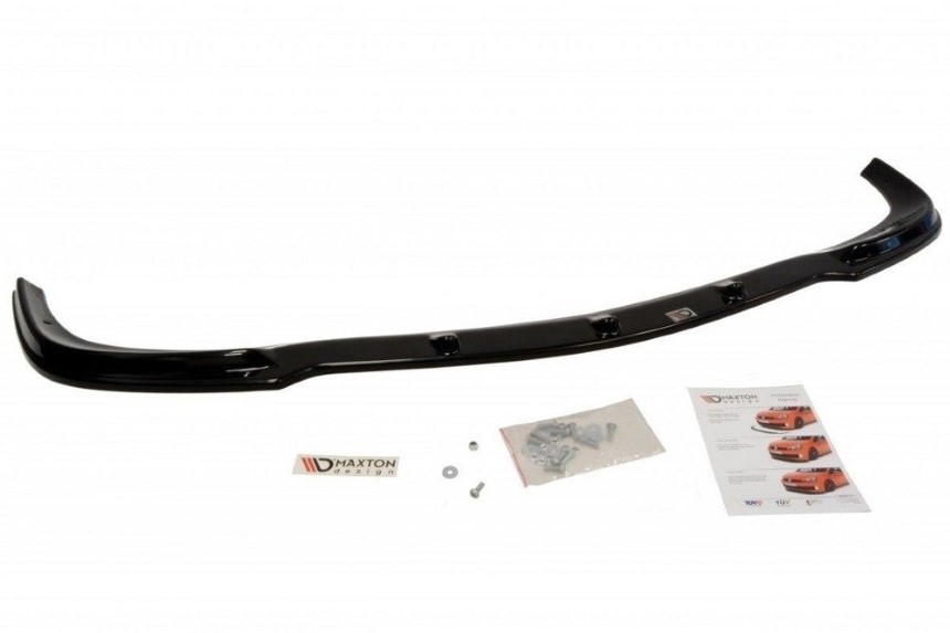 Voorspoiler passend voor Mercedes CLK W209 Maxton Design glans zwart