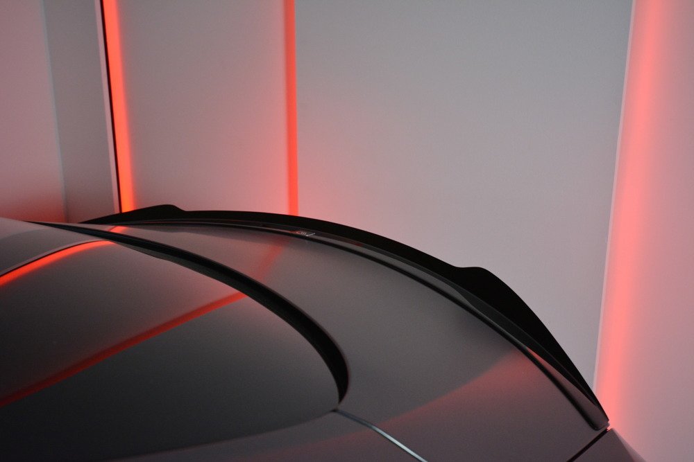 Spoiler passend voor Mercedes C Klasse W205 Coupe AMG Pakket Maxton Glans Zwart