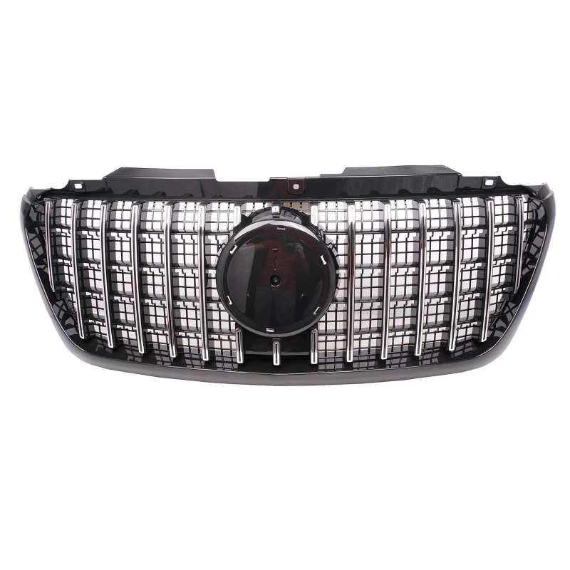 Grill passend voor Mercedes Sprinter W907 W910 18- Zwart/Chroom AMG Look Mesh