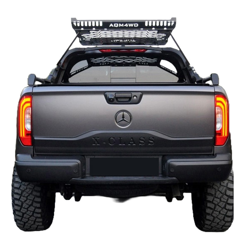 Achterklepcover  Mercedes X-Klasse W470 2017- - Versie 2 - Matzwart