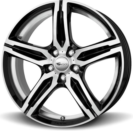 Brock B29 8x19 5x112 ET30 zwart glanzend - front polijst (SGVP)
