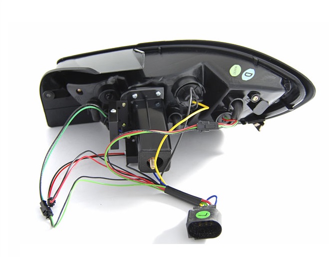 Achterlichten passend voor Seat Ibiza 6J Tube zwart 08-12 alleen 3-deurs