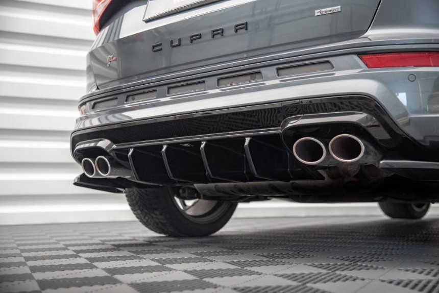 Diffuser passend voor Cupra Ateca Maxton Design glans zwart