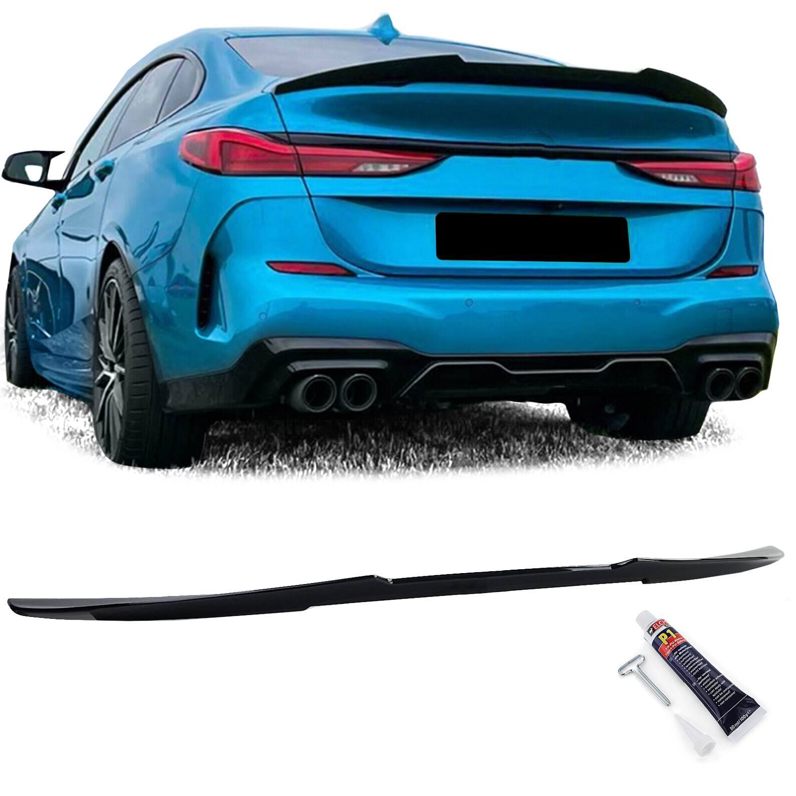 Spoiler passend voor BMW 2 Serie F44 Glans Zwart