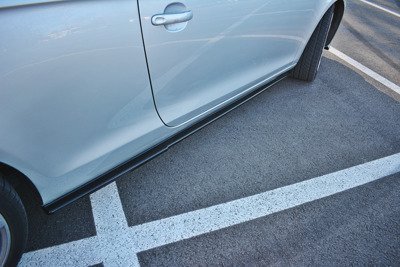Zijskirts Diffusers VW EOS  Glans Zwart