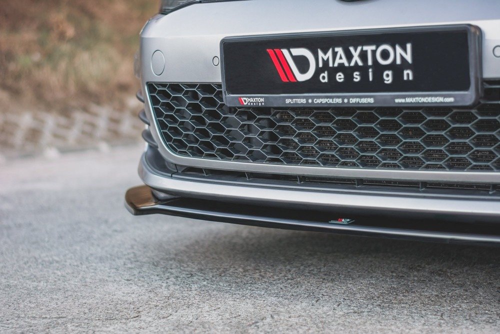Voorspoiler passend voor VW Golf 7 GTI Glans Zwart