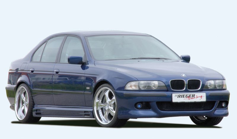 Zijskirts passend voor BMW E39 met 2 schacht en 2 uitsnedes Rieger