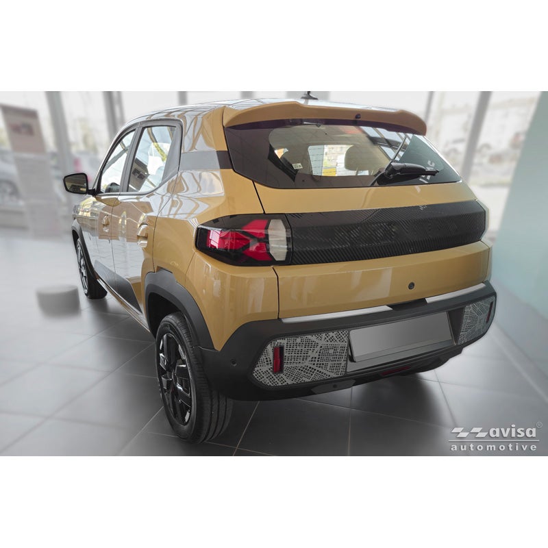 Avisa RVS Achterbumperprotector  Dacia Spring Facelift 2024- - Mat Zilver - 2-delig