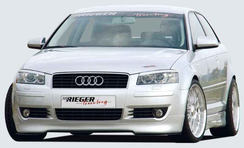Voorspoiler passend voor Audi A3 8P ABS Rieger
