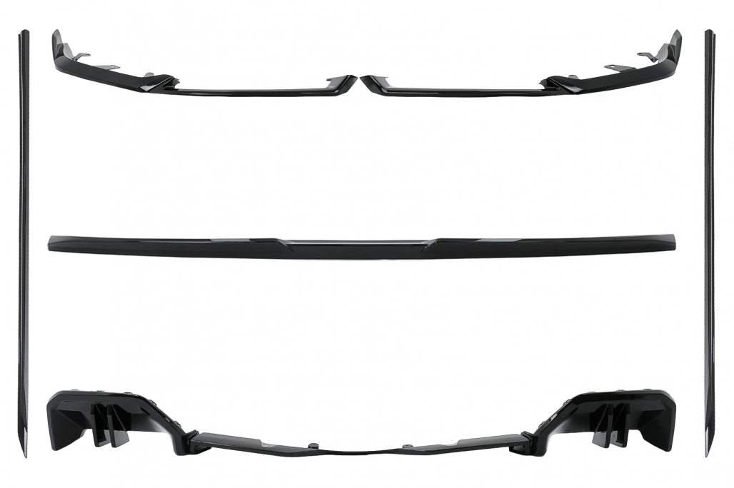 Bodykit passend voor BMW 5 G60 M-pack Black Knight Design Glans Zwart