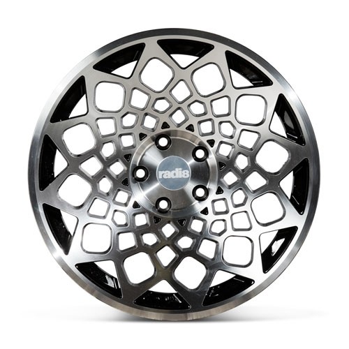 RADI8 B12 8.5/10.0x19 5X112 45 Gloss black machine face 66,6 Vel