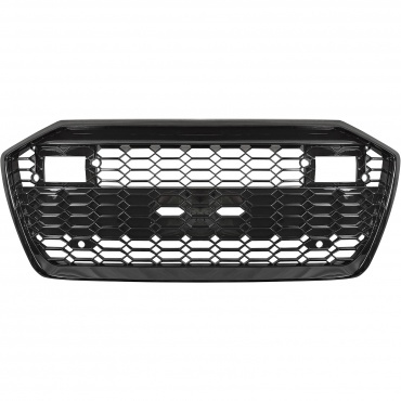 Grill passend voor Audi A6 S-Line C8 RS6 Look Glans Zwart PDC/ACC