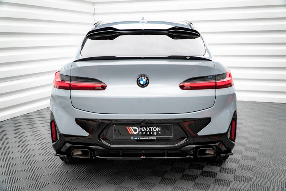 Spoiler passend voor BMW X4 M Pakket G02 Maxton Glans Zwart