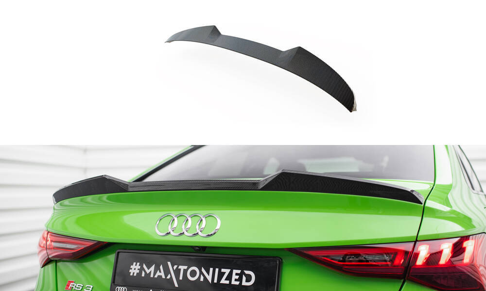 Spoiler passend voor Audi RS3 8Y Maxton Carbon