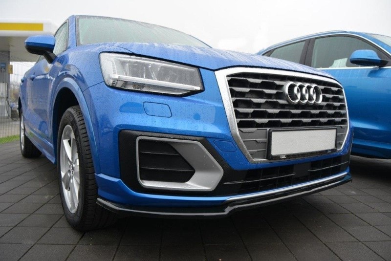 Voorspoiler passend voor Audi Q2 MK.1 Glanzend Zwart
