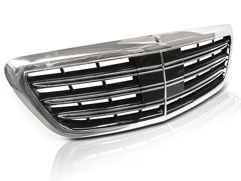 Grill passend voor Mercedes W222 S65 Design Chroom