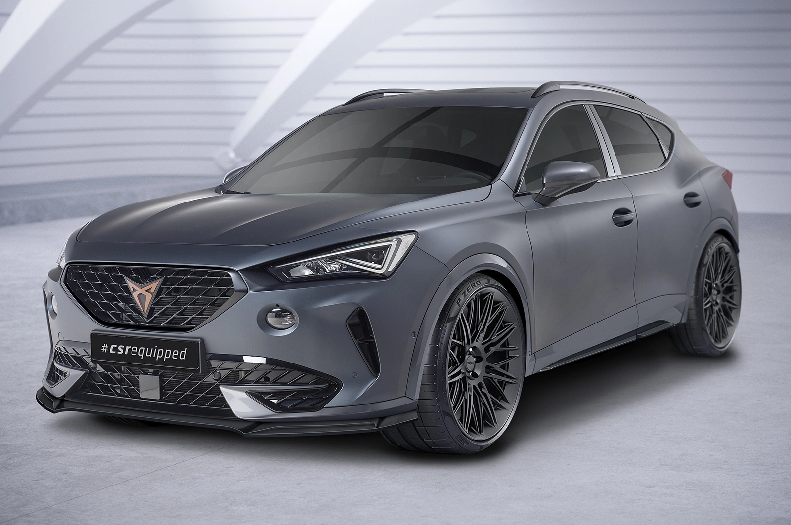 Voorspoiler passend voor Cupra Formentor Glans Zwart (2020 - heden)