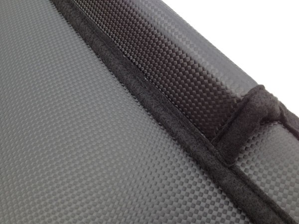 Steenslag/Auto Bra Carbon Dodge Caliber 5/06-, zwart skai leder