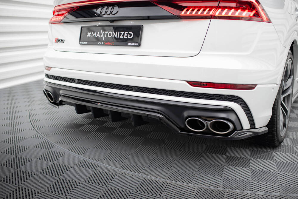 Diffuser passend voor Audi SQ8 MK1 Glans Zwart Maxton Design